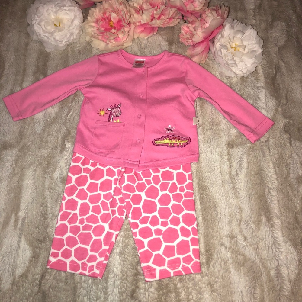 Fisher Price 2 PC Set baby girl Pink NWT